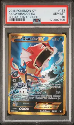 2016 Pokemon XY BREAKpoint Gyarados #123/122 PSA 10 - Image 1