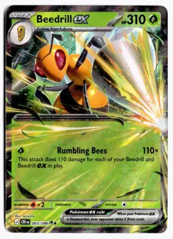 Beedrill ex 003/086 Double Rare Chaos Rising Pokemon Holo NM - Image 1
