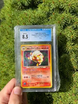 2001 POKEMON JAPANESE NEO DESTINY LIGHT ARCANINE-HOLO CGC 8.5 NM-MINT HOLO - Image 1