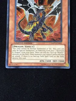 Secret Rare Limited Edition | Malefic Red-Eyes B. Dragon | YMP1-EN001 | LP - Image 3