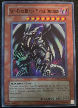 Yugioh Red-Eyes Black Metal Dragon PP01-EN015 Super Rare Premium Pack 1 LP - Image 1