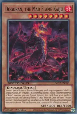 1x Dogoran, the Mad Flame Kaiju - 1st NM Eng YuGiOh - Speed Duel Midterm Paradox - Image 1