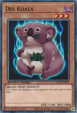 1x Des Koala - 1st Edition NM Eng YuGiOh - Speed Duel Midterm Paradox - Image 1