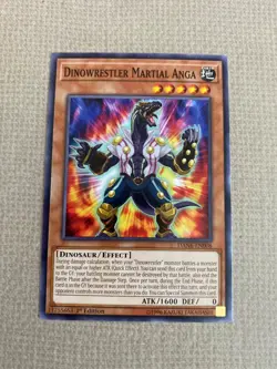 Yu-Gi-Oh! dinowresrler martial anga mint common 1st ed DANE-EN008 - Image 1