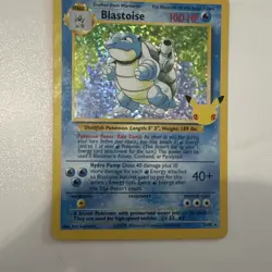 Blastoise 2/102 Celebrations Classic Collection Holo Pokemon TCG English - Image 1