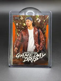 2026 Topps Shohei Ohtani Gameday Drip Orange No.# /25 SSP Series 1 Celebration - Image 1