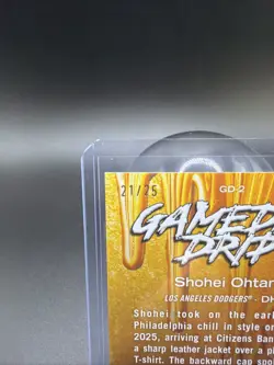 2026 Topps Shohei Ohtani Gameday Drip Orange No.# /25 SSP Series 1 Celebration - Image 3