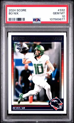 2024 Score BO NIX #332 Broncos Rookie RC (PSA 10 Gem Mint) **FRESHLY GRADED** - Image 2
