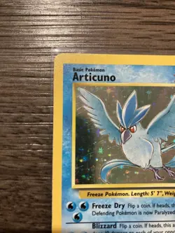 1999 Pokemon Articuno Fossil Holo Unlimited Rare Card 2/62 LP Condition Vintage - Image 2