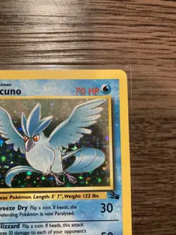 1999 Pokemon Articuno Fossil Holo Unlimited Rare Card 2/62 LP Condition Vintage - Image 5