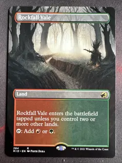 MTG Rockfall Vale Innistrad: Midnight Hunt 284 Regular Rare - Image 1