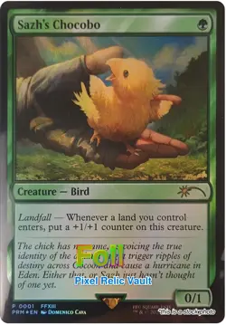 MTG - UMP - 1 - Foil - NM - Sazh's Chocobo - Magic - Image 1