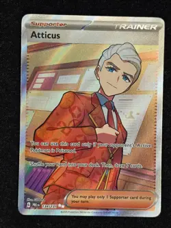 Atticus 134/131 Holo Ultra Rare Prismatic Evolutions Pokemon Near Mint - Image 1
