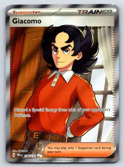 Giacomo 138/131 Holo Ultra Rare Prismatic Evolutions Pokemon Near Mint - Image 1