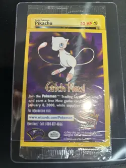 1x SEALED Pikachu # 4 BLACK STAR Promo WB Movie WOTC Pokemon Card (Purple) - Image 2
