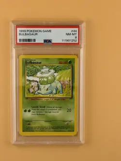 Pokemon Bulbasaur 044/102 Base Set PSA 8 - Image 1