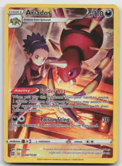 Ariados TG09/TG30 Holo Brilliant Stars Trainer Gallery Pokemon NM - Image 1