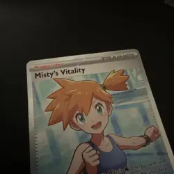 Misty's Vitality Trainer-Supporter Full Art Holo 111/084 PBL Pokemon TCG - Image 4