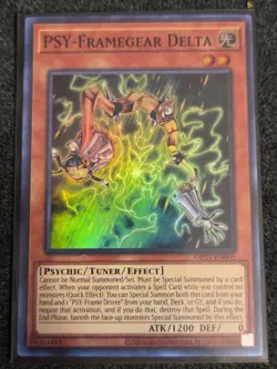 Yugioh PSY-Framegear Delta OP25-EN005 Super Rare Near Mint! - Image 1
