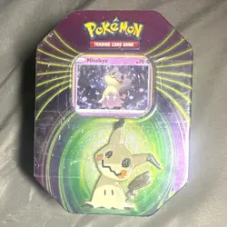 Pokemon TCG Mimikyu Mighty Mysterious Tin Sealed Booster Promo 2021 English - Image 1