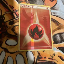 Fire Energy 89/95 Common Call of Legends Pokemon Holo LP To MP - Image 1