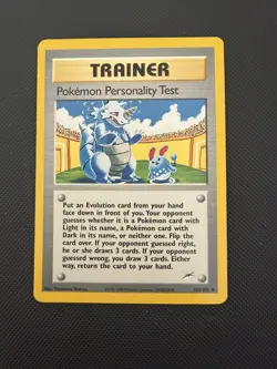 Pokemon Pokemon Personality Test 102/105 Neo Destiny 2002 Unlimited Uncommon VLP - Image 1