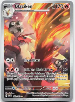 Blaziken 192/182 Illustration Rare Destined Rivals Pokemon Holo Near Mint - Image 1