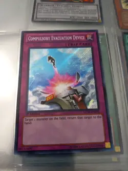 Compulsory Evacuation Device LCJW-EN295 SECRET RARE 1st Edition Yu-Gi-Oh! - LP - Image 1