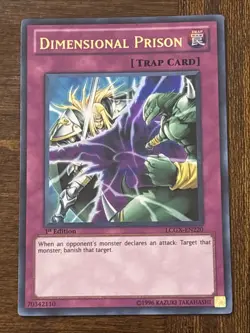 Yu-Gi-Oh! TCG Dimensional Prison LCGX-EN220 1st Edition Ultra Rare LP - Image 1