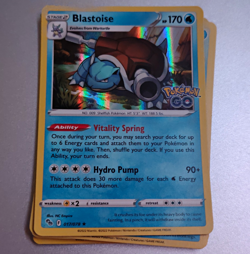 Blastoise 017/078 Pokemon GO Holo Rare English 2022 170 HP Pokemon TCG - Image 1