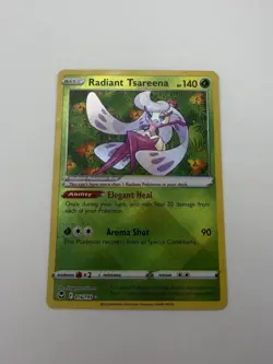 Pokemon TCG Radiant Tsareena 016/195 Silver Tempest Radiant Rare Holo EN - Image 1