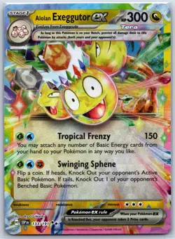 Alolan Exeggutor ex 133/191 Double Rare Surging Sparks Pokemon Holo Near Mint - Image 1