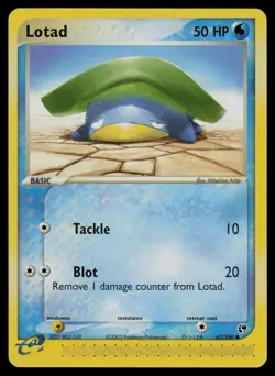 Lotad 67/100 Common Sandstorm Pokemon Lightly Played - Image 1