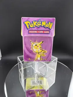 1999 WOTC, Pokemon, Pikachu and Mewtwo, Ultra Pro Deck Box. EMPTY BOX. - Image 1