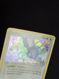 Pokemon - Swablu - 67/106 - 2005 EX Emerald Stamped Reverse Holo - Image 3