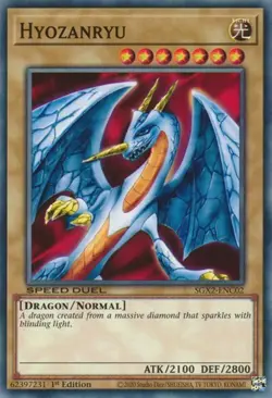 1x Hyozanryu - 1st Edition NM Eng YuGiOh - Speed Duel Midterm Paradox - Image 1