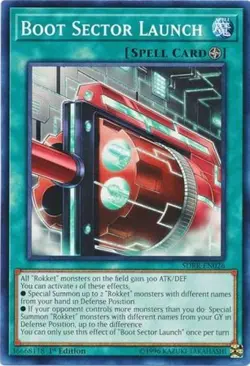 Boot Sector Launch - SDRR-EN026 - Common - 1st Edition Near Mint, English Yugioh - Image 1