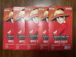 One Piece TCG: Carrying On His Will Sleeved Booster Pack Lot OP-13 ENGLISH 5pks - Image 3