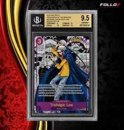 CARTA ONE PIECE TRAFALGAR LAW OP05-069 MANGA BGS 9.5 ENG GEM MINT - Image 1