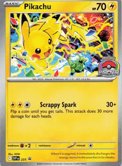 Pikachu - (World Championship 2025) Promo SV: Scarlet & Violet Promo Cards 225 N - Image 1