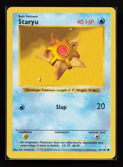 Staryu 65/102 Common Base Set (Shadowless) Pokemon Card - Image 1
