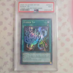 2022 Yugioh Runick Tip 1st Ed Collectors Rare PSA Graded 9 Card TAMA-EN029 BGS - Image 1