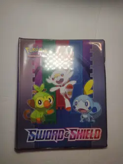 Pokemon Sword & Shield Jumbo Collectors Binder W 6 Jumbo Cards - Image 1