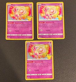 Pokemon TCG Mew 011/025 Celebrations Holo 25th Anniversary 3 Card Lot English - Image 1