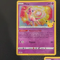 Pokemon TCG Mew 011/025 Celebrations Holo 25th Anniversary 3 Card Lot English - Image 2