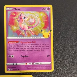Pokemon TCG Mew 011/025 Celebrations Holo 25th Anniversary 3 Card Lot English - Image 3