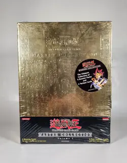 Yu-Gi-Oh Cards - MASTER COLLECTION SET VOLUME 1 (gold binder, 6 packs & 6 holos) 53334389679 - Image 1