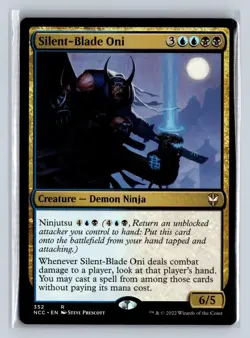 Silent-Blade Oni 352 Regular Commander: Streets of New Capenna MTG NM - Image 1