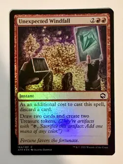 *Foil* Unexpected Windfall - Adventures in the Forgotten Realms - 164 - NM Magic - Image 1