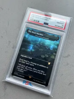 PSA 10 ~ The Dead Marshes Urborg, Tomb Of Yawgmoth M 0375 Lord of the Rings MTG - Image 3